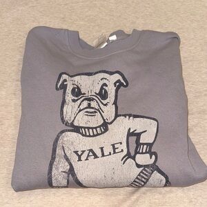 Gray Yale Bulldog Sweatshirt